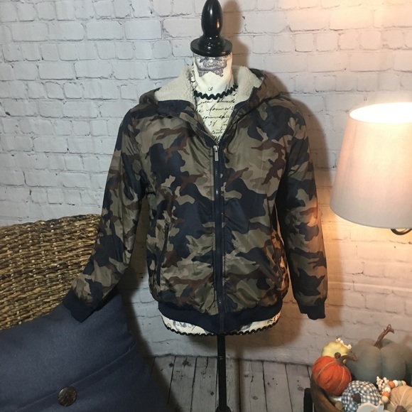 North Zone camouflage hooded zipper jacket - Picture 1 of 8